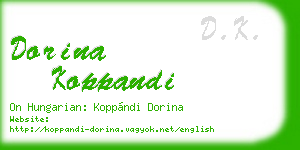 dorina koppandi business card
