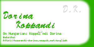 dorina koppandi business card